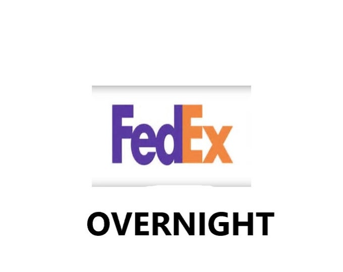 UPGRADE to FedEx overnight (1-3 day) shipping