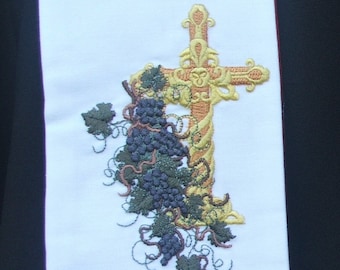 Communion Linens - Wheat and Grapes MADE TO ORDER