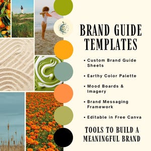 Earthy Brand Guide Template: Canva Brand Kit (Digital Download PDF)