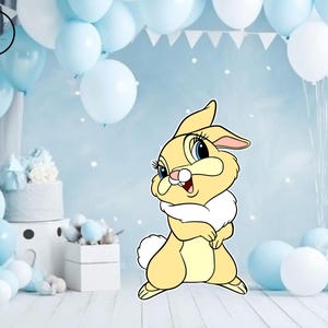 bambi cutout props, bambi cutouts, bambi Birthday backdrop party cutouts standees  yard cutout digital bambi Baby shower decor girl bunny