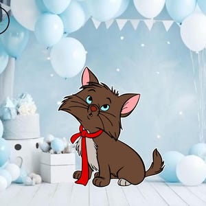 printable aristocats cutout props, aristocats Birthday backdrop party cutouts standees  yard cutout digital aristocats Baby shower decor