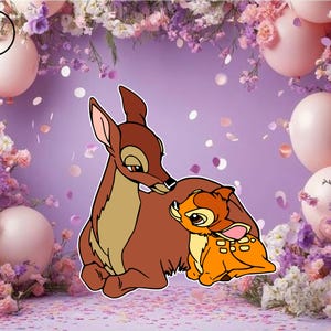 bambi backdrop bambi cutouts, bambi Birthday backdrop party cutouts standees cutout props yard cutout digital cutout bambi Baby shower decor