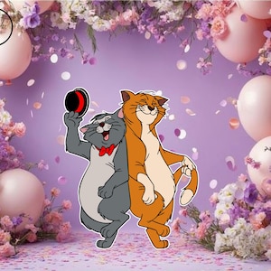 scat aristocats cutout, aristocats Birthday backdrop party cutouts standees cutout props yard cutout digital aristocats Baby shower decor
