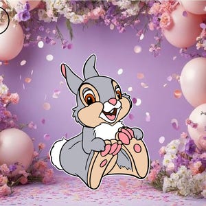 thumper bambi cutout, bambi cutouts, bambi Birthday backdrop party cutouts standees cutout props yard cutout digital bambi Baby shower decor