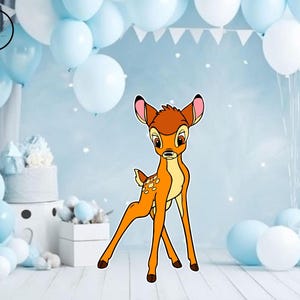 bambi  cutouts standees, bambi cutout,  bambi Birthday backdrop party cutout props yard cutout digital cutout bambi Baby shower decor