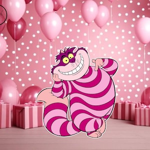 Grinsekatze alice wunderland ausschnitt alice im wunderland Geburtstagskulisse Party Ausschnitte Aufsteller Ausschnitt Requisiten Hof Ausschnitt Baby showerdecor