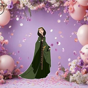 Brave Merida Cutout Props, Birthday Party Decoration (Digital Cutout)