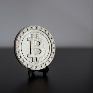 Gold Bitcoin Office Decor