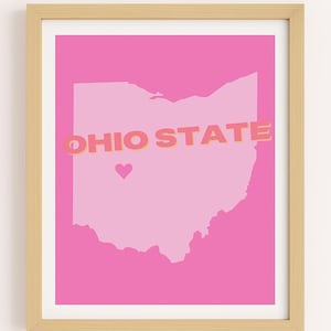 6 Pack-Custom Pink College Digital Prints, Set of 6, College, Apartment, Dorm, Wall art, Bundle, Trendy, Poster, University, Football, gir-