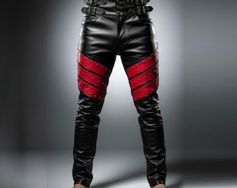 Size 31x33 Semantic Design Cargo Pants Black Bondage Pants