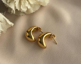 Pendientes colgantes de moda en acero inoxidable, resistentes a la corrosión, al deslustre y al agua.