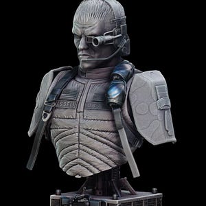 Dolph Lundgren|Universal Soldier|Film|Bust|Sculpture|3D Model|Collectible Figure