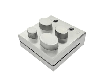 Jeu de disques de coupe ovales (4 pièces : 13 x 18 mm, 16 x 21 mm, 19 x 24 mm, 22 x 30 mm) | Outil de poinçonnage de précision en acier pour la fabrication de bijoux, or argent laiton