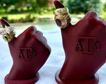 Texas Aggies "Gig Em" Ring Holder