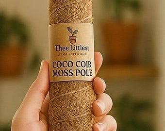 Coco Coir Moss Pole for Climbing Plants | Extendable Natural Support | Perfect for Monstera, Pothos, Philodendron