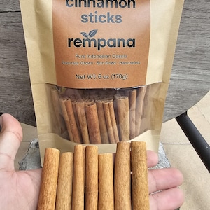Cinnamon Sticks 60z - Organic, Aromatic, Non GMO I Cassia Spice for Baking, Tea & Cooking, Ceylon Type, Premium Quality Spice, Fresh, Cassia