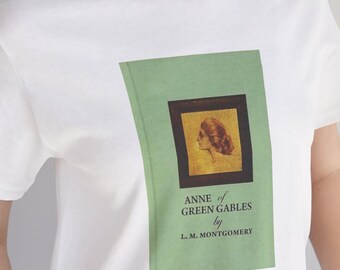Anne of Green Gables T-Shirt (White): Book Cover Art and Quote
