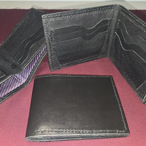 Wallet Bi-fold Billfold Handmade Genuine Leather