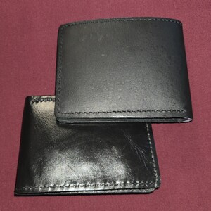 Wallet Bi-fold Billfold Handmade Genuine Leather