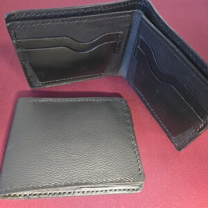 Wallet Bi-fold Billfold Handmade Genuine Leather