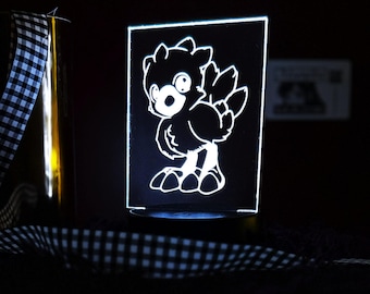 Final Fantasy Chocobo LED Lampe | Kinderzimmerlampe Retro Rollenspiel Geschenk