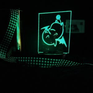 Final Fantasy Moogle LED Night Light | Gamer Room Decor | RPG Gift