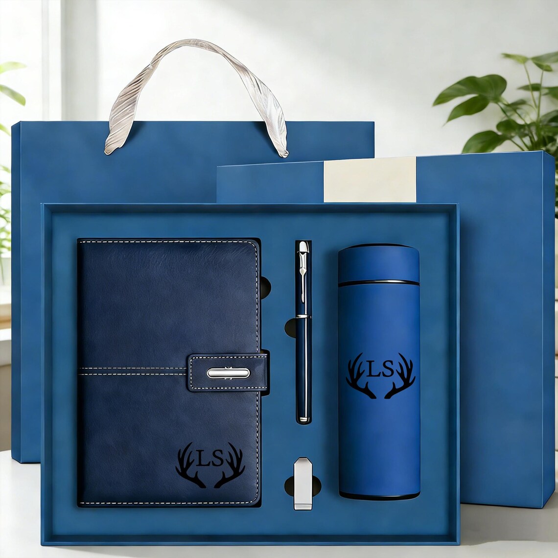 Custom Engraved Notebook With Pen, Leather Notebook Set, End of Year ...