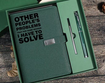 Other People's Problems Notebook, Funny Gift for Overthinkers, Mums, Managers, Friends & Chaos Coordinators