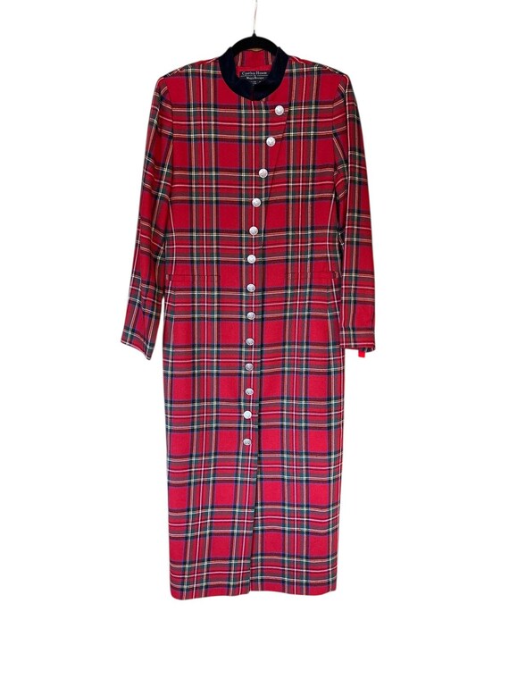 red plaid maxi dress Midi - All Dresses Bust/Waist/Length from Waist to Hem in Inches Vintage Red Tartan Plaid Maxi