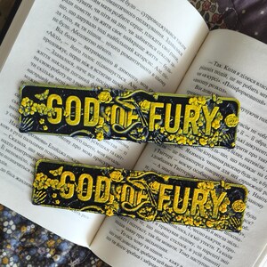 God of Fury Bookmark – Dark Romance Floral Design (Digital Download) image 3