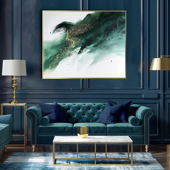 Abstract Art Print: Green Nature Design (Matte Archival Paper)