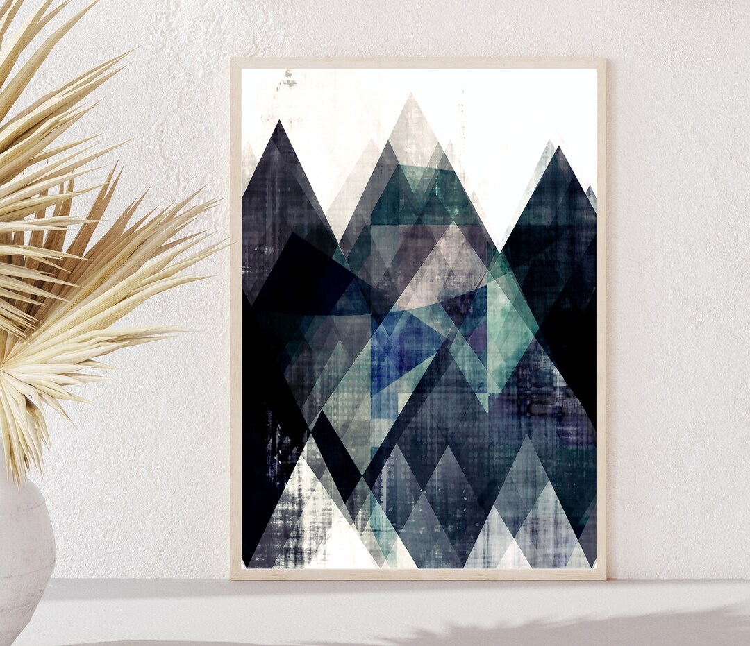 Scandinavian Print, Scandinavian Poster Art, Blue Art, Scandinavian ...