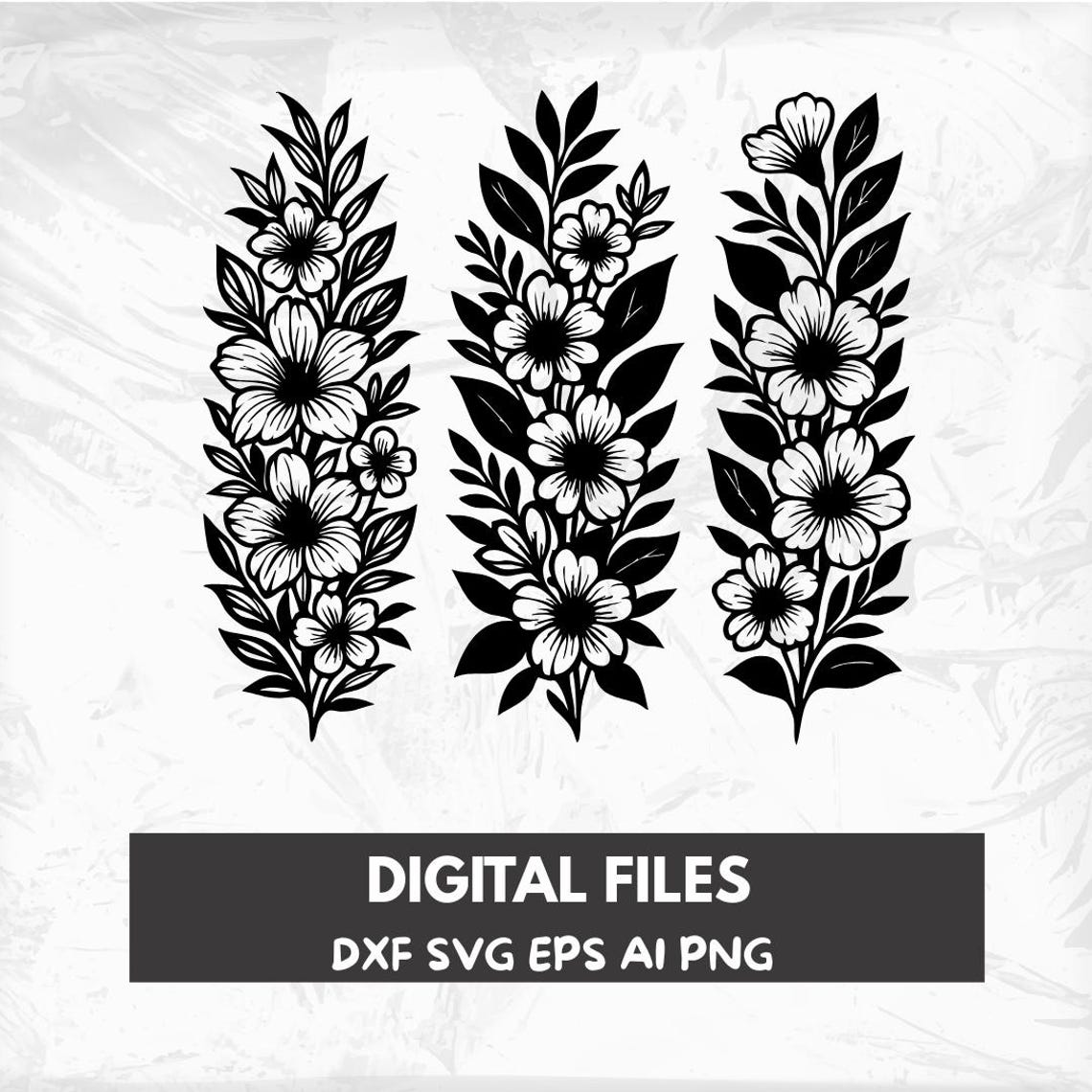 Floral Metal Wall Art SVG DXF Bundle | Laser Cut File | CNC Plasma Cut ...