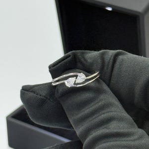 18k Gold 0,29 Karat Naturdiamant Ring - Hochzeit Verlobungsschmuck