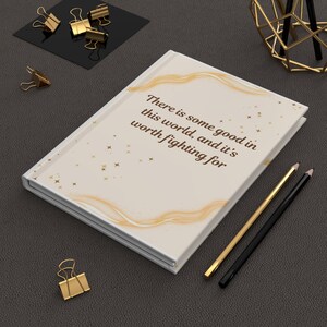 Inspirational Hardcover Journal, Motivational Notebook, Writing Gift, Self Care Journal, Office Supplies, Daily Planner