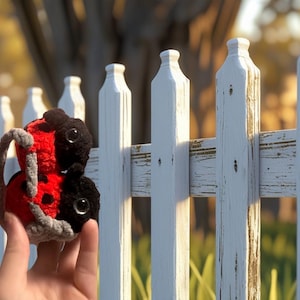 Crochet Ladybug Plushie: Handmade Mom and Baby Cuddly Toy