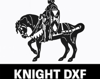 Archivo DXF de Caballero a Caballo – Arte Medieval en Metal, Corte por Plasma CNC