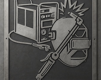Archivo DXF para soldador - Arte en metal para máquina de soldar, letrero para garaje (Descarga digital)