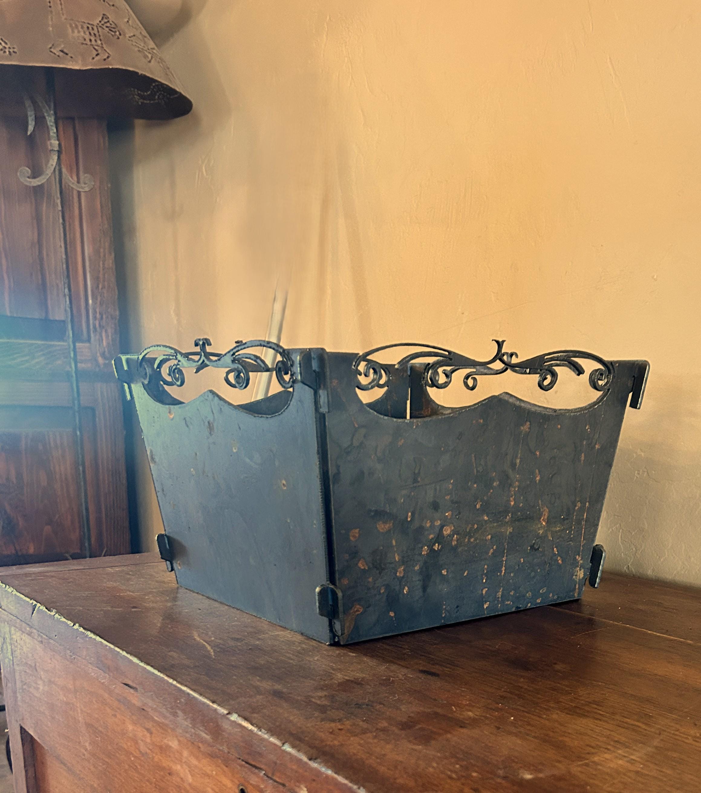 Handmade Collapsible Metal Planter Box – Rustic Garden Decor - Etsy
