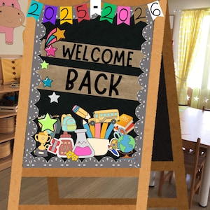 Welcome Back to School Bulletin Board Kit: Motivational Classroom Decor (Printable PDF File