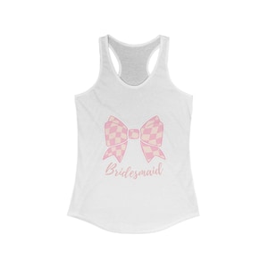 Bridesmaid Tank, Bridal Party Gift, Wedding Tank Top, Maid of Honor Shirt, Bridal Shower, Racerback Tank