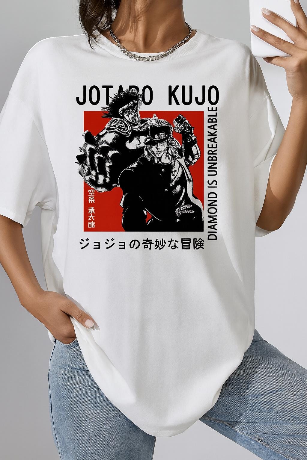 【ビンテージ】ジョジョの奇妙な冒険 ジョジョリオン Tシャツ　Lサイズ　JOJO ジョジョの奇妙な冒険 ジョジョリオン Tシャツ ビンテージ】ジョジョ