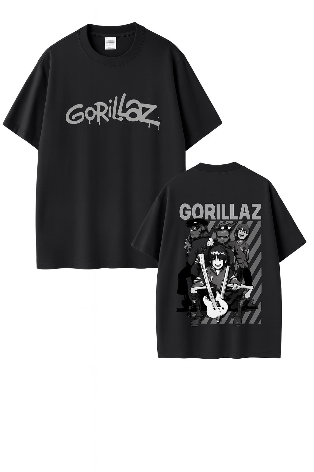 Gorillaz Logo Kapuzenpullover Schwarz - Offizieller Band-Merch Für Männer