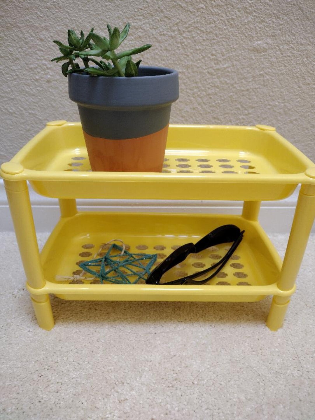 2 Tier Standing Rack, Countertop Storage, Stationery Storage Rack