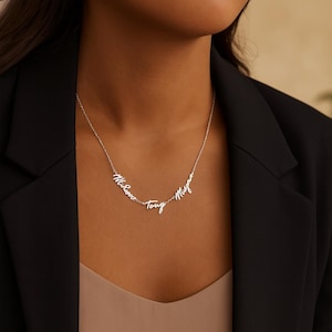 Custom Multiple Name Necklace Personalized Multiple Name Necklace Kids Name Necklace Dainty Necklace Gift For Mom Gold Name Necklace for Her