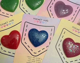 Resin Heart Pocket Hug | Long Distance Gift