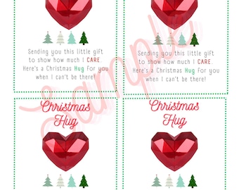 Cartão de Natal Abraço de Bolso: Presente Sentimental (Download Digital)