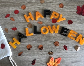 Halloween Resin Alphabet Letters & Numbers | Sensory Learning