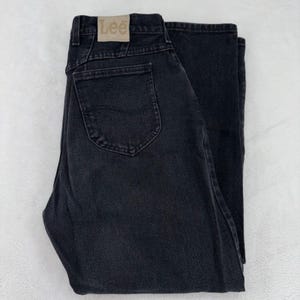 Vintage Lee Black Jeans - Etsy