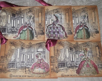 Salon - The Petit Trianon - Versailles Marie Antoinette Jumbo Gift Tags